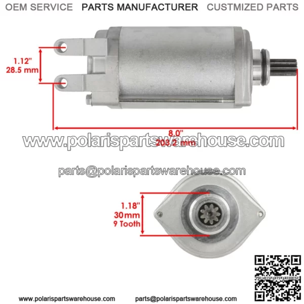 Starter for Bombardier Atv DS650 DS650S Baja Ds 650 653 New - Image 2