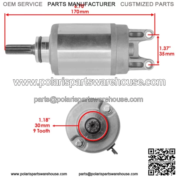 Starter & Clutch One Way Bearing for Suzuki LTR450Z Quadracer 450Z 2006-2009 - Image 3