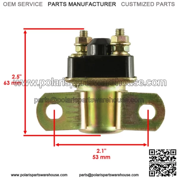 Starter & Drive for Polaris Xpedition 425 425Cc Engine 2000-2002 Relay Solenoid (For: Polaris) - Image 3