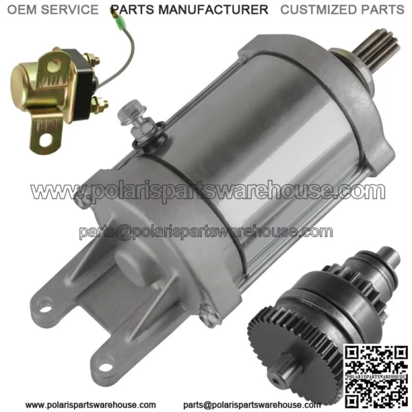 Starter & Drive for Polaris Xpedition 425 425Cc Engine 2000-2002 Relay Solenoid (For: Polaris) - Image 5