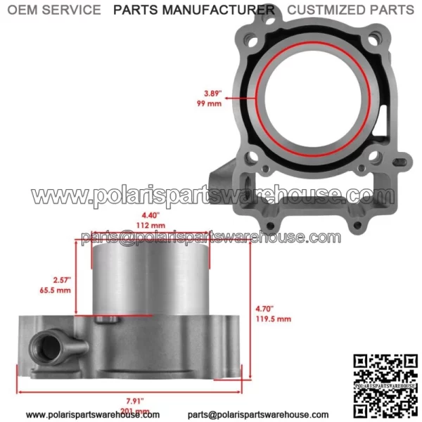 Cylinder Kit For Polaris ACE 570 2016 2017-2019 3022860 3022295 3023085 For: Polaris Sportsman 570 - Image 2