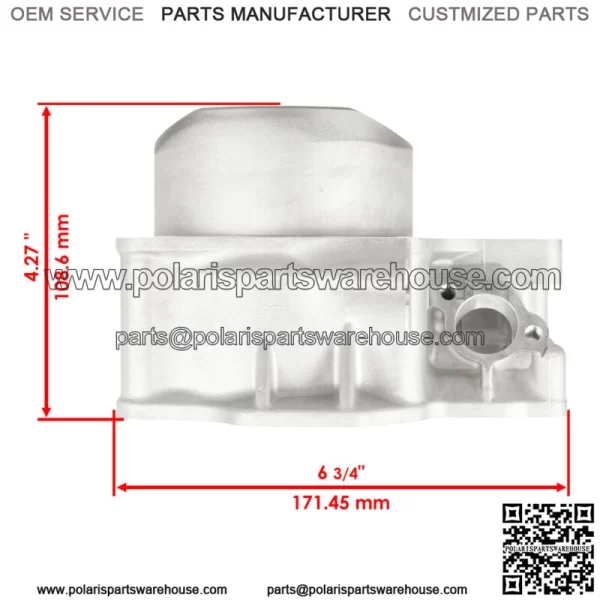 Rear Cylinder w/ Head & Base Gasket For Kawasaki Teryx 4 800 KRT800 Camo 2021-22 For: More than one vehicle - Image 3
