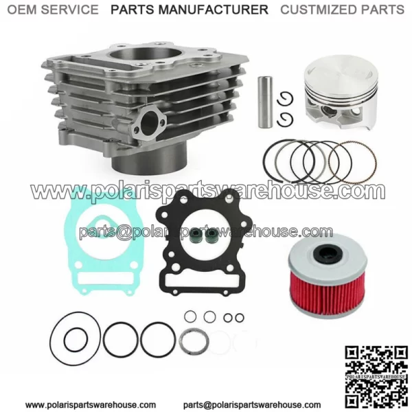 For 1988-2000 Honda TRX 300 Fourtrax FW 4x4 2x4 Cylinder Top End Rebuild Kit NEW For: Honda - Image 3
