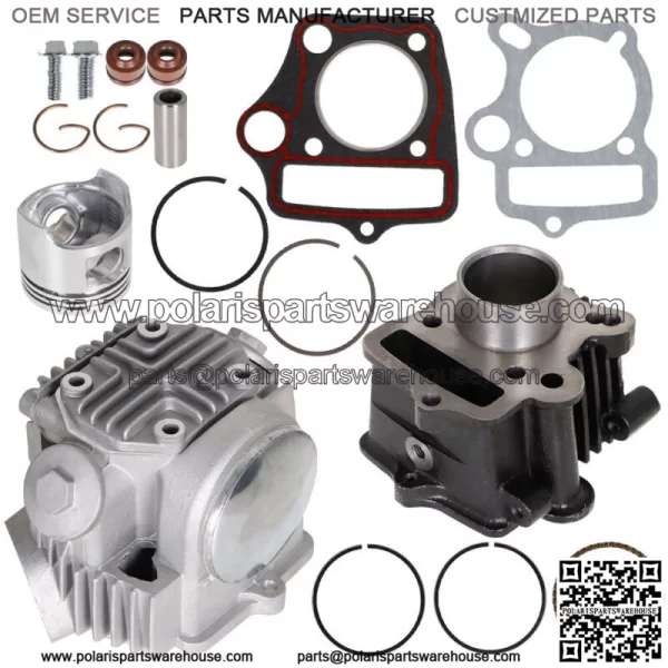 Fit 2000-2004 For Honda XR50R Top End Rebuild Kit Cylinder Head Piston Fittings