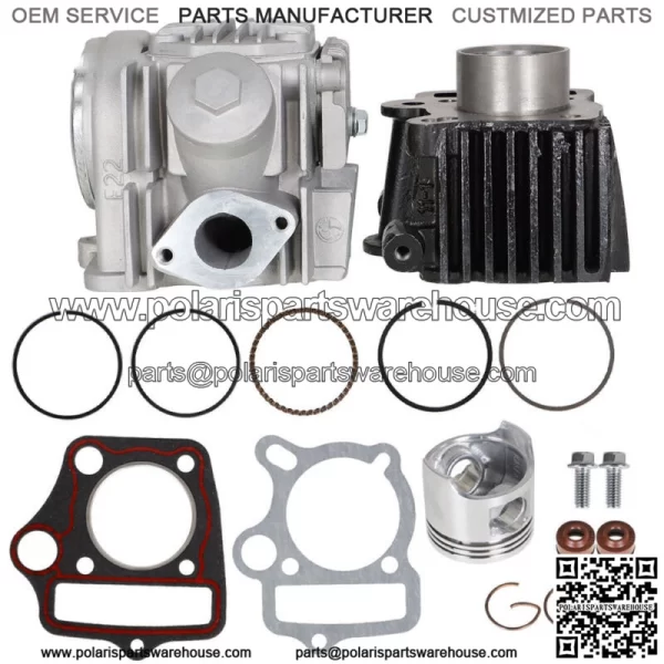Fit 2000-2004 For Honda XR50R Top End Rebuild Kit Cylinder Head Piston Fittings - Image 2