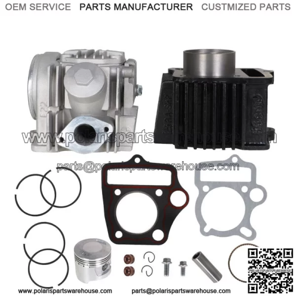 For 1993-2005 Honda TRX90 Sportrax 90CC Top End Rebuild Kit Cylinder Head Piston - Image 2