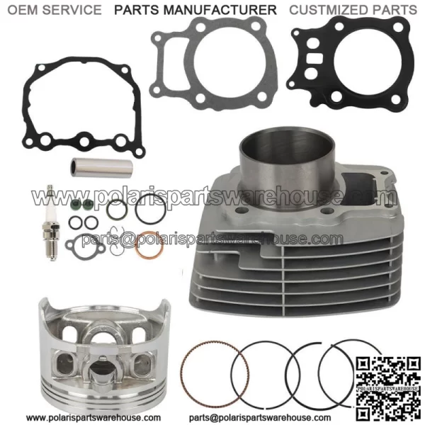 For 2000-2006 Honda Rancher TRX 350 Cylinder Piston Engine Rebuild Top End Kit - Image 2