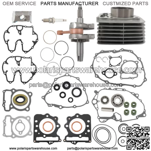 For 1999-2004 Honda 400EX 400X Crank Rod Motor Rebuild Repair Kit Piston Gaskets
