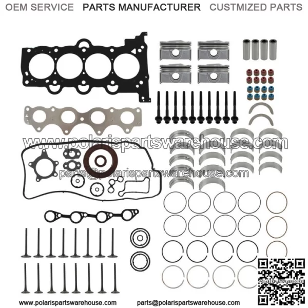 For Hyundai 1.6L G4FD Engine Rebuild Overhaul Kit w/Gaskets & Connecting Rod