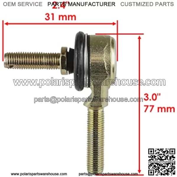Tie Rod End Kit Compatible with Kawasaki Kvf400A Kvf400C Prairie 400 4X4 1997 1998 1999 2000 - Image 2