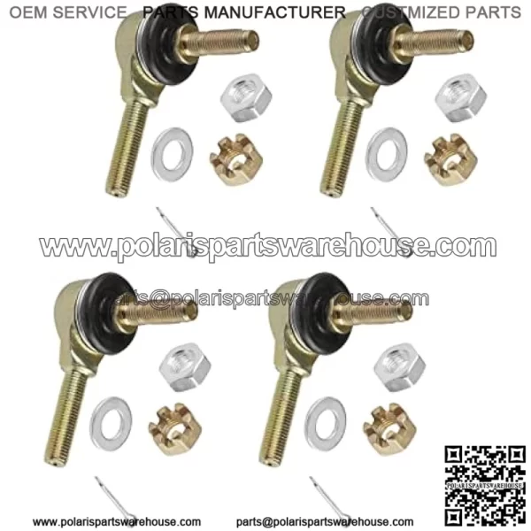 Two Sets Of Tie Rod End Kit Compatible with Kawasaki Kvf400A Kvf400C Prairie 400 4X4 1997 1998 1999 2000 - Image 5