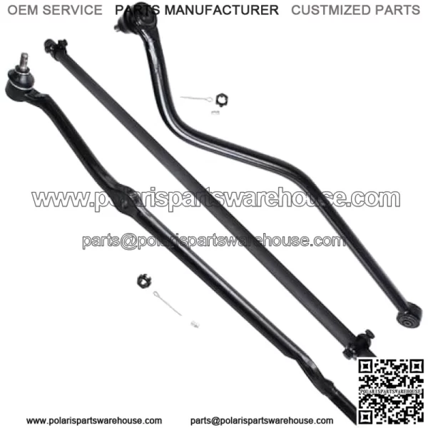 Front 13pc Suspension Kit for 91-01 Jeep Cherokee Comanche, Lower Upper Ball Joints Outer Inner Tie Rod Sway Bar Links Drag Link Track Bar Adjusting Sleeves Replacement - Image 3
