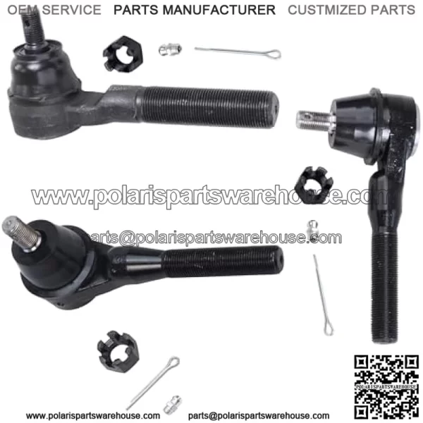 Front 13pc Suspension Kit for 91-01 Jeep Cherokee Comanche, Lower Upper Ball Joints Outer Inner Tie Rod Sway Bar Links Drag Link Track Bar Adjusting Sleeves Replacement - Image 4