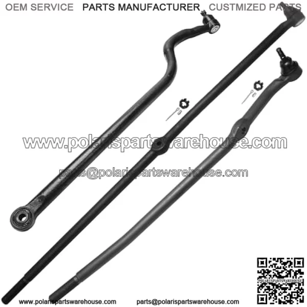 4WD Front 13pc Suspension Kit for 2000 2001 2002 Dodge Ram 2500 3500, 4 Upper & Lower Ball Joints, 4 Inner & Outer Tie Rods, 2 Sway Bars, 2 Adjusting Sleeves, 1 Track Bar, Replacement - Image 3