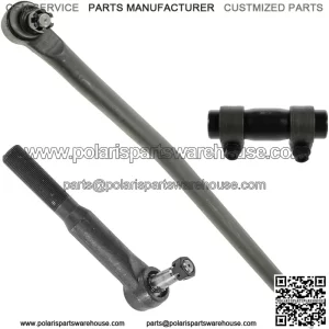 Steering Kit 3 Piece Set Drag Link Tie Rod Adjusting Sleeve Pitman Arm for Ford