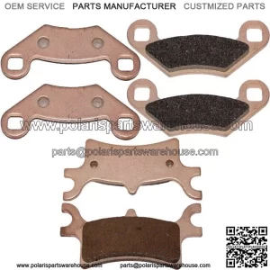 for Polaris Sportsman 800 EFI 2005-2009 Sintered Front & Rear Brake Pads For: Polaris Sportsman 800