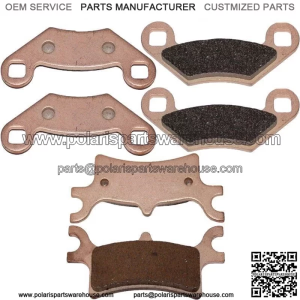 for Polaris Sportsman 800 EFI 2005-2009 Sintered Front & Rear Brake Pads For: Polaris Sportsman 800