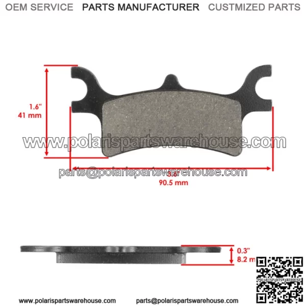 Brake Pads for Polaris Sportsman 800 EFI Intl HO 2005-2008 Front Rear Brakes For: Polaris Sportsman 800 - Image 2