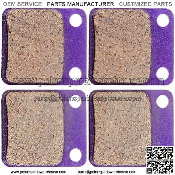 Brake Pads For Suzuki Eiger 400 2002-2007 for Honda ATC250R 1981-1982, 2 Sets Front and Rear Brake Pads - Image 5