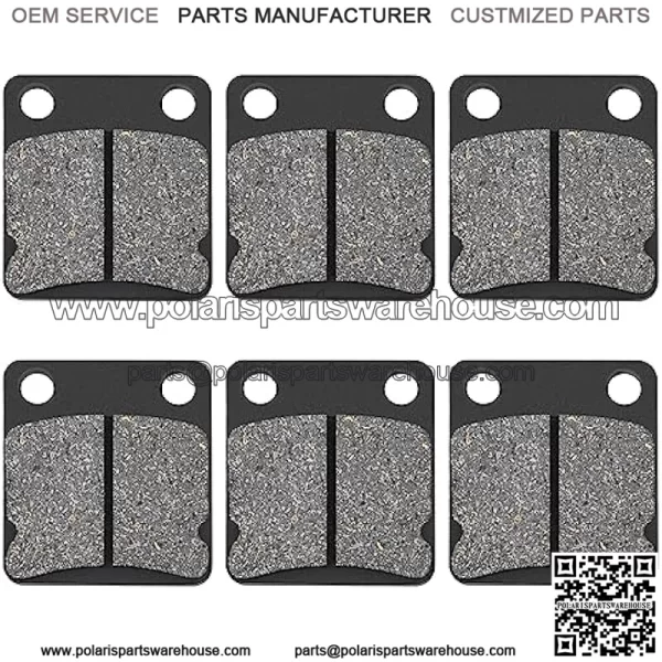 Brake Pads for Yamaha Grizzly 400 450 YFM400 YFM450 Wolverine Kodiak Big Bear YFZ350 Kodiak 1995-2009 1999-2006 2000-2012 2007-20133PCS