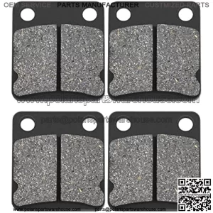 Front and Rear Brake Pads for Yamaha Grizzly 400 450 YFM250 YFM350 YFM400 YFM450 Wolverine Kodiak Big Bear YFZ350 YFZ350 YFZ450 Warrior Banshee 1995-2014