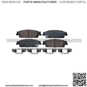 Rear Ceramic Brake Pads w/ Fluid for Chevy Silverado Sierra 1500 Yukon Tahoe (For: More than one vehicle)