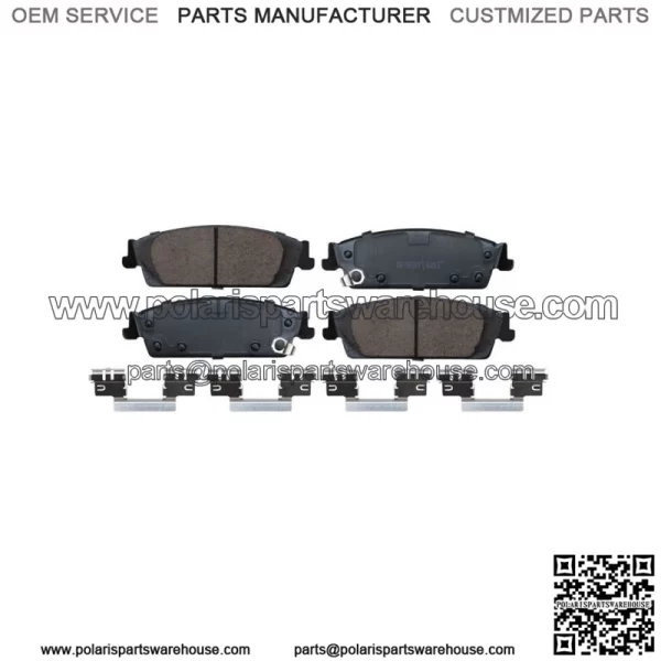 Rear Ceramic Brake Pads w/ Fluid for Chevy Silverado Sierra 1500 Yukon Tahoe (For: More than one vehicle)