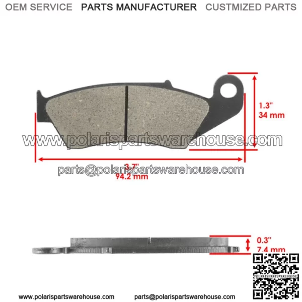 Front Brake Pads for Honda CRF450 2002-2024 / 45105-MY6-415 - Image 2