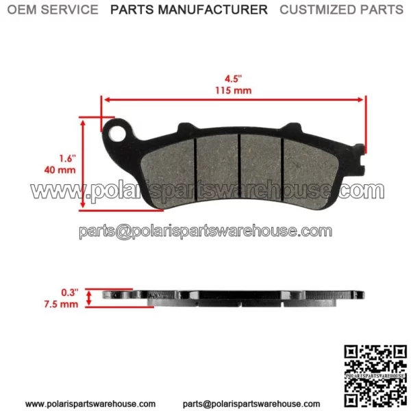 Front Brake Pads for Honda NRX1800 Valkyrie Rune 1800 2004-2005 - Image 2