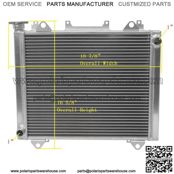 For 14-20 Kawasaki Teryx4 800 KRT800 /Teryx 800 KRF800 ATV All Aluminum Radiator For: More than one vehicle - Image 2