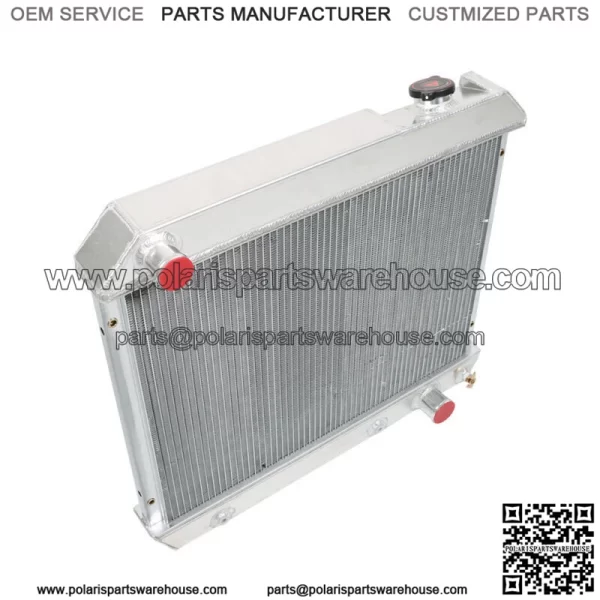 3 Rows Aluminum Radiator For 1963-1966 Chevy C10 C20 C30 K10 Truck V8 CC284 - Image 2