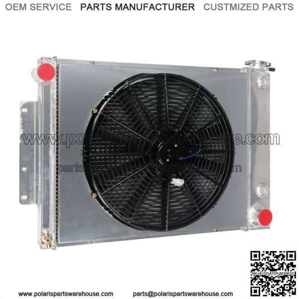 For 1967 68 69 Chevy Camaro Pontiac Firebird 3 Row Aluminum Radiator Shroud Fan - Image 3