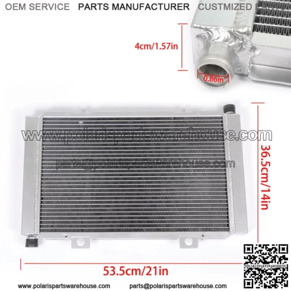 For CAN AM COMMANDER 800R 1000 MAVERICK MAX 1000R ALUMINUM RADIATOR 2011-2019 - Image 2