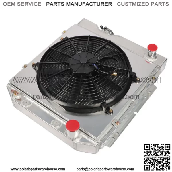 For 63-66 Ford Mustang Falcon Mercury  3 Row Aluminum Core Radiator+Fan Shroud - Image 4