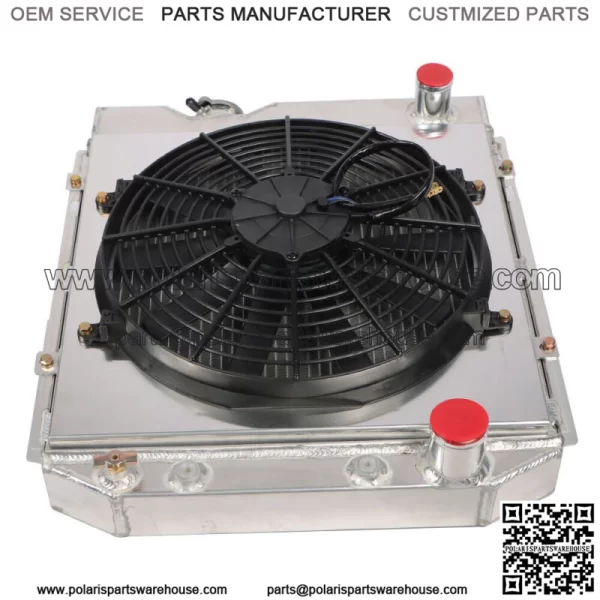 For 63-66 Ford Mustang Falcon Mercury  3 Row Aluminum Core Radiator+Fan Shroud - Image 5