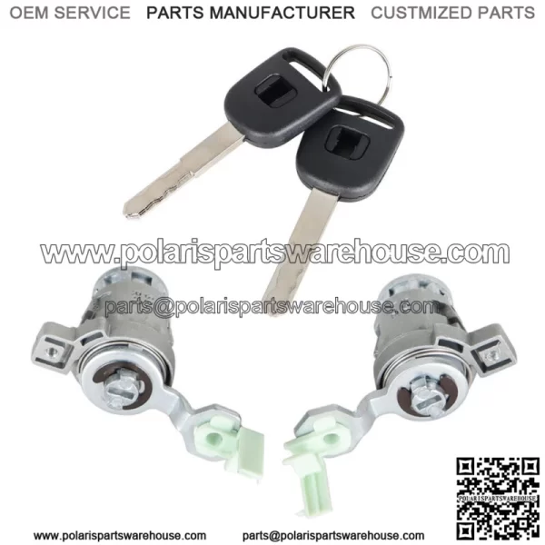 For Honda Civic 2001 2002-2005 W/2 Key Left & Right Door Lock Cylinder - Image 4