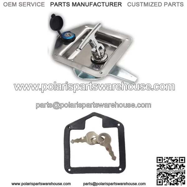 Trailer Door Latch T-Handle Lock Keys For Camper RV Truck Tool Box