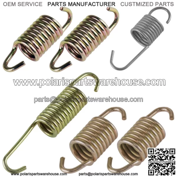 Exhaust Muffler Pipe Springs Kit For Polaris Sportsman 800 EFI INTL 2007 For: Polaris Sportsman 800