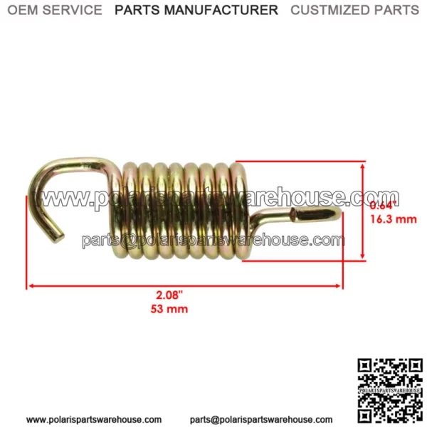 Exhaust Muffler Pipe Springs Kit For Polaris Sportsman 800 EFI INTL 2007 For: Polaris Sportsman 800 - Image 2