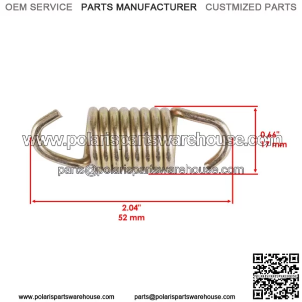 Exhaust Muffler Pipe Springs Kit For Polaris Sportsman 800 EFI INTL 2007 For: Polaris Sportsman 800 - Image 4