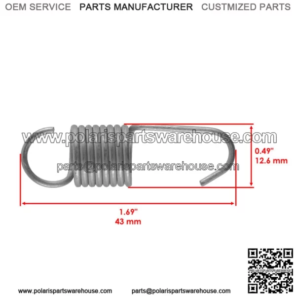 Exhaust Muffler Pipe Springs Kit For Polaris Sportsman 800 EFI INTL 2007 For: Polaris Sportsman 800 - Image 5