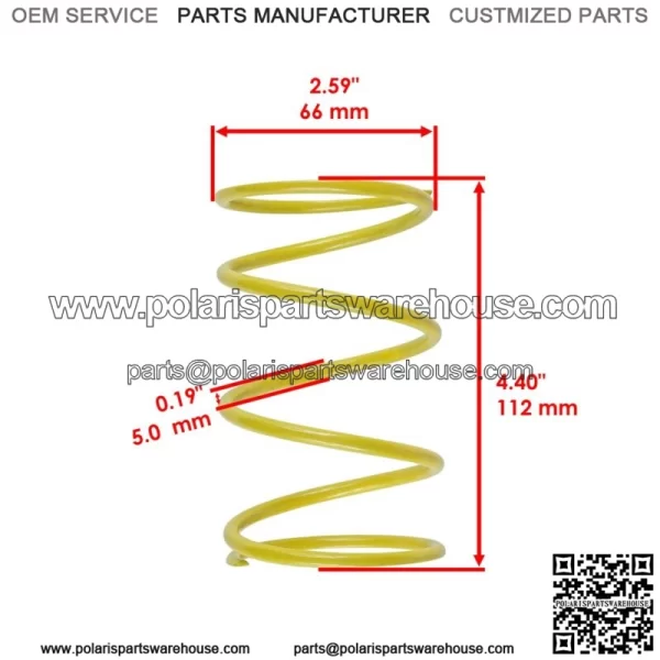 Secondary Clutch Contra Spring For Polaris Sportsman 570 EFI 2014-2015 For: Polaris Sportsman 570 - Image 2