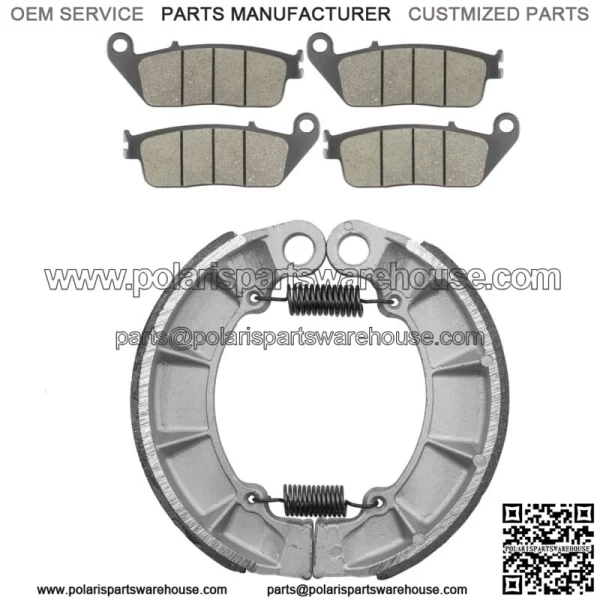 Front Brake Pads & Rear Brake Shoes for Honda VF750C VF750C2 Magna 750 97-03