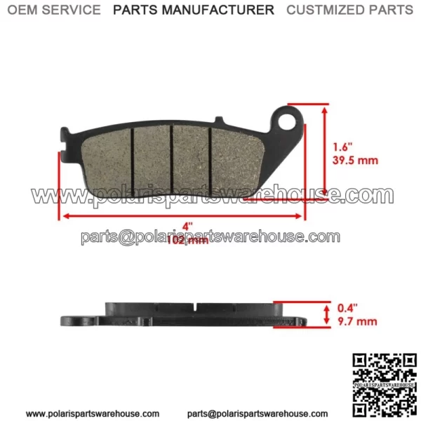 Front Brake Pads & Rear Brake Shoes for Honda VF750C VF750C2 Magna 750 97-03 - Image 3