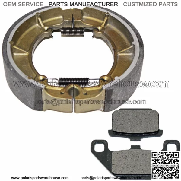 Front Brake Pads And Rear Shoes for Kawasaki Vulcan 500 EN500A EN500C Ltd 90-09