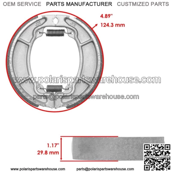 for Honda NX650 Nx 650 1988 1989 Front Brake Pads & Rear Brake Shoes - Image 2