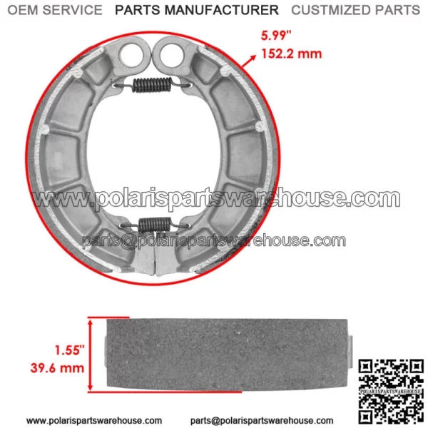 Front Brake Pads & Rear Shoes for Honda VT600Cd VT600Cd2 Shadow 600 VLX Deluxe - Image 2