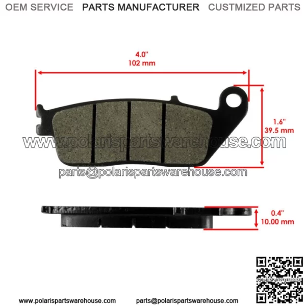 Front Brake Pads & Rear Shoes for Honda VT600Cd VT600Cd2 Shadow 600 VLX Deluxe - Image 3