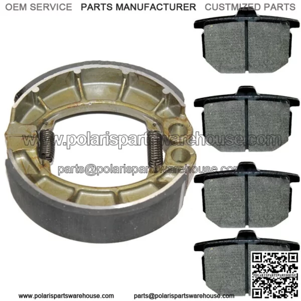 Front Brake Pads & Rear Brake Shoes for Honda CX5001978 1979 1980 1981