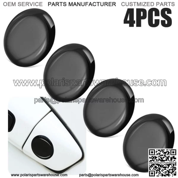 4Pcs Black Car Parts Door Lock Keyhole Stickers Cover Protector Car Accessories (For: Ford F-150)